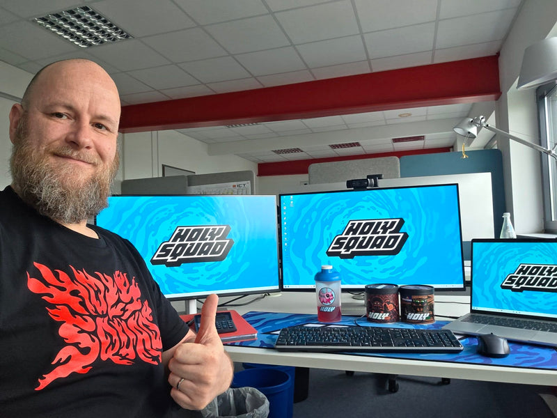 <p>Nices Büro Set-Up von Squad Member Robert</p>