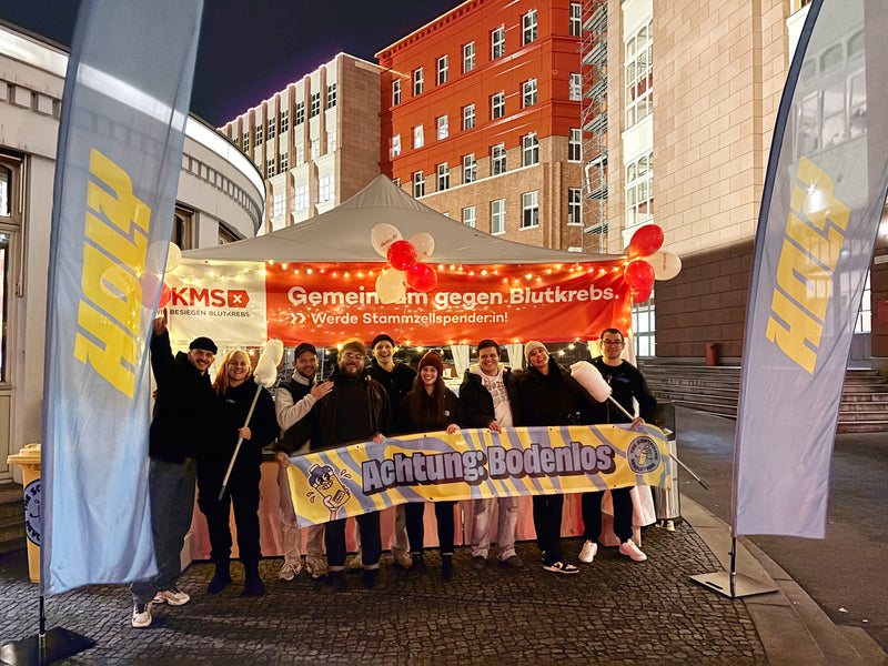 <p>Unser Team auf dem DKMS x HOLY Event im Dezember 2025</p>
