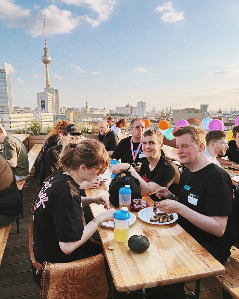 <p>BBQ auf der Temple Dachterrasse beim Secret Squad Event 2025</p>