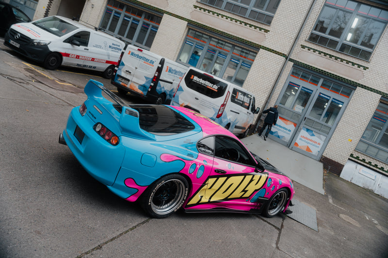 <p>Bubblegum Butterfly Toyota Supra von Squad Member Erk</p>