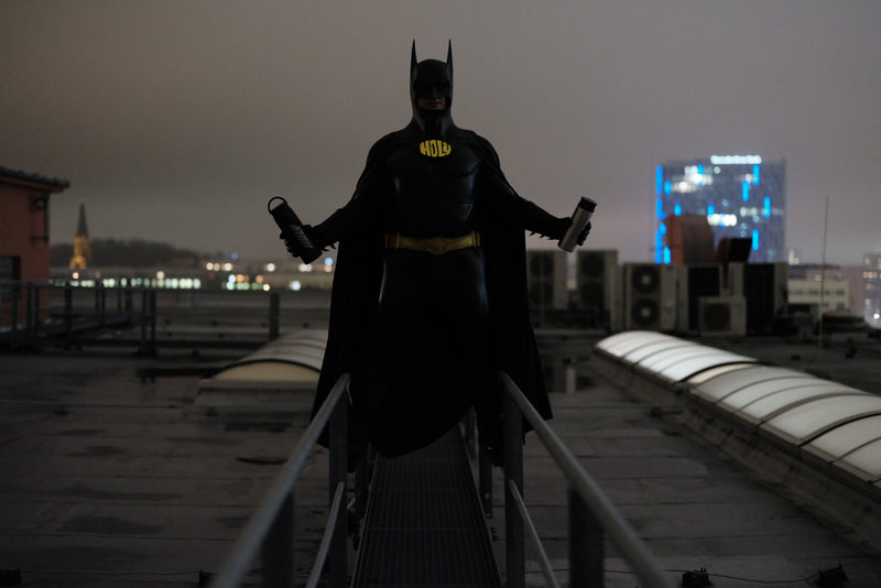 <p>HOLY Batman über den Dächern von Berlin</p>