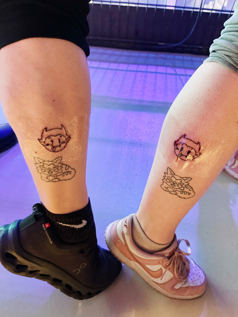 <p>Partner Tattoos auf dem Secret BURRsday Squad Event 2026</p>