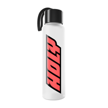 Red Logo Glass Bottle